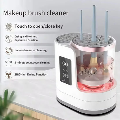 Electric Makeup Brush Cleaner – Clean & Dry Brushes in Seconds