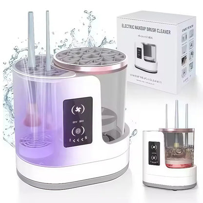 Electric Makeup Brush Cleaner – Clean & Dry Brushes in Seconds