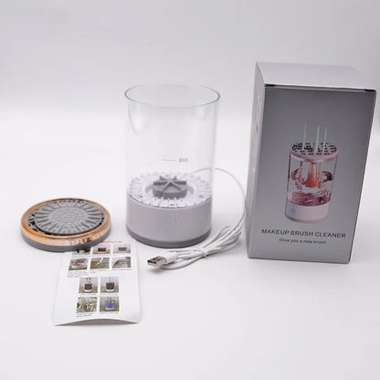 Electric Makeup Brush Cleaner – Clean & Dry Brushes in Seconds