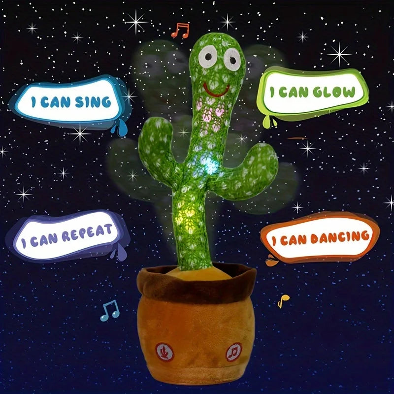 Talking & Singing Cactus Toy | Interactive Singing Toy for Kids
