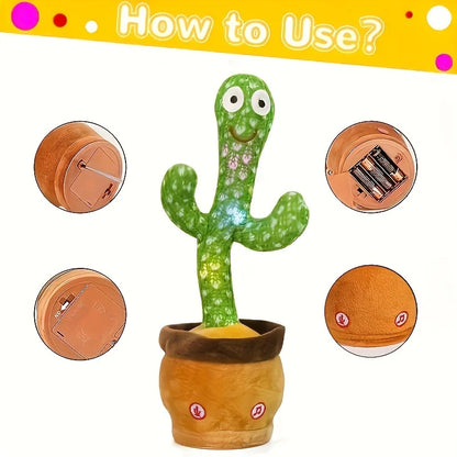 Talking & Singing Cactus Toy | Interactive Singing Toy for Kids